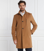 Хлопковое пальто h hyde standup c BOSS BLACK - коричневый(50502271)