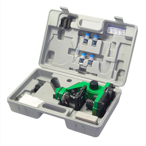 Микроскоп школьный Эврика 40x-400x в кейсе (лайм)