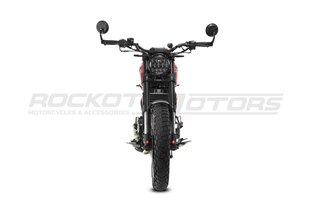 Мотоцикл дорожный ROCKOT SCRAMBLER (красный глянцевый)