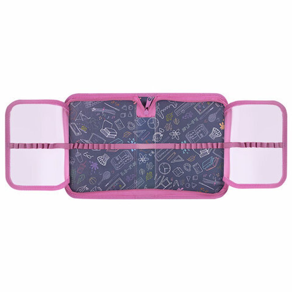 Пенал ПИФАГОР, 1 отделение 2 откидные планки, полиэстер, 20х14 см, "Yummy Cupcakes", 271512