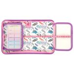 Пенал ПИФАГОР, 1 отделение, 2 откидные планки, ткань, Foxes, 270362