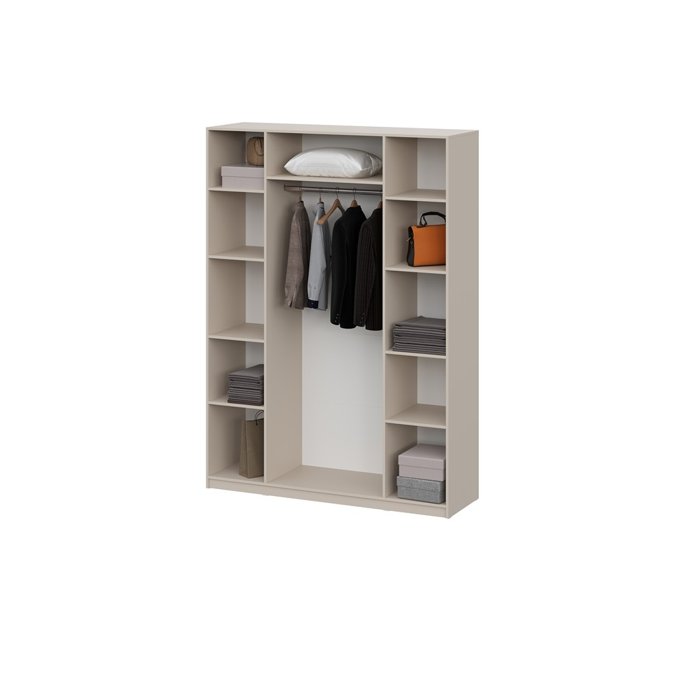 Шкаф распашной (9 полок + штанга) ШК 5 (1600), Меланж