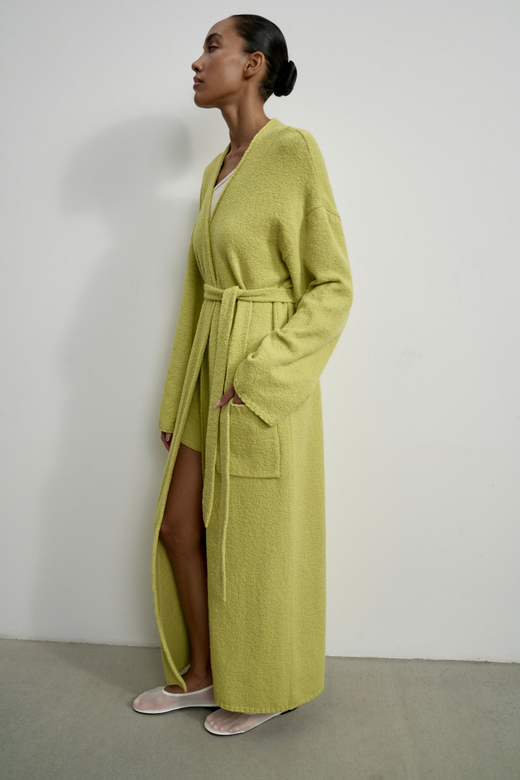 Кардиган ROMEE длинный, лайм