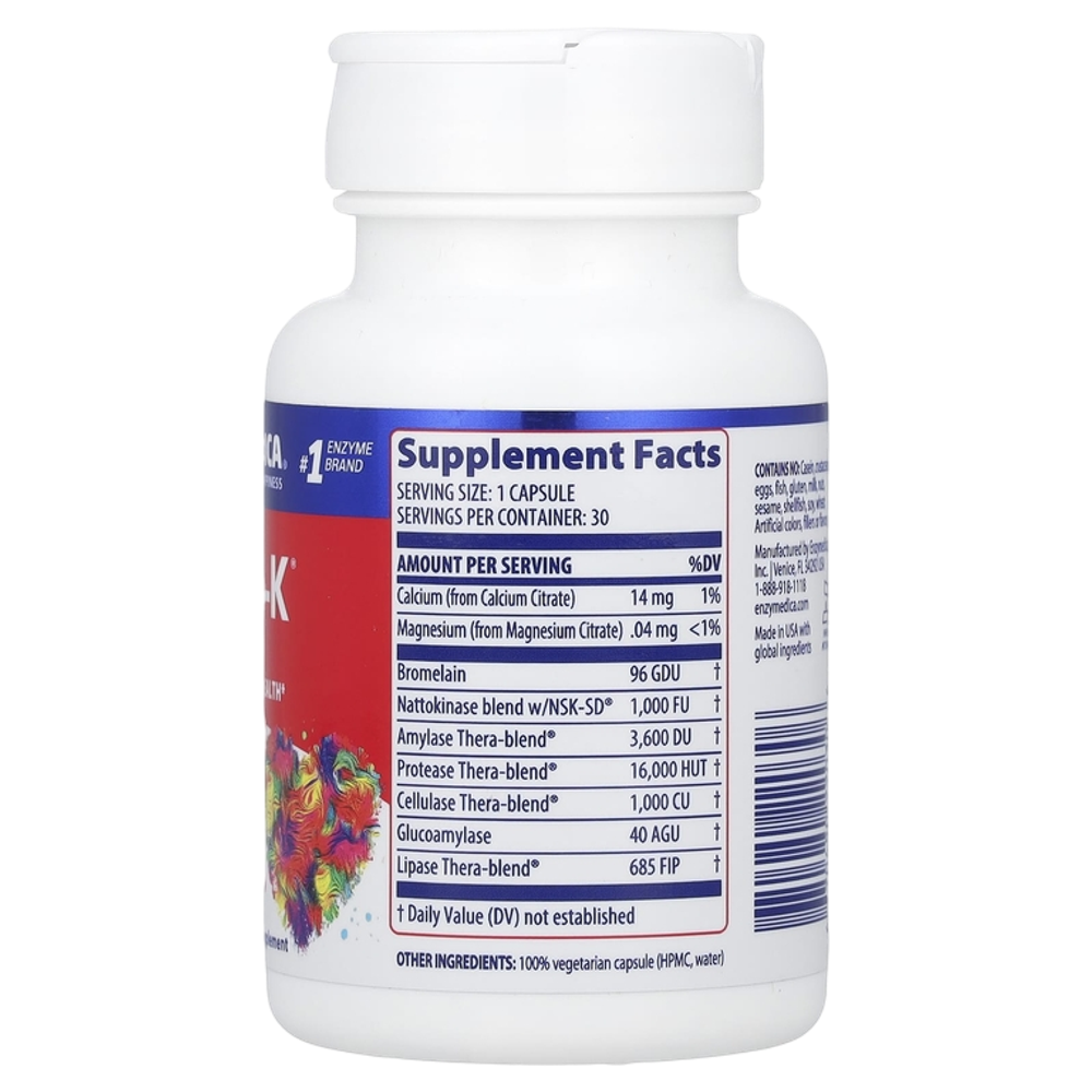 Enzymedica Natto-K 30 capsules , Наттокиназа