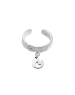 кольцо фактурное c подвесом огонь