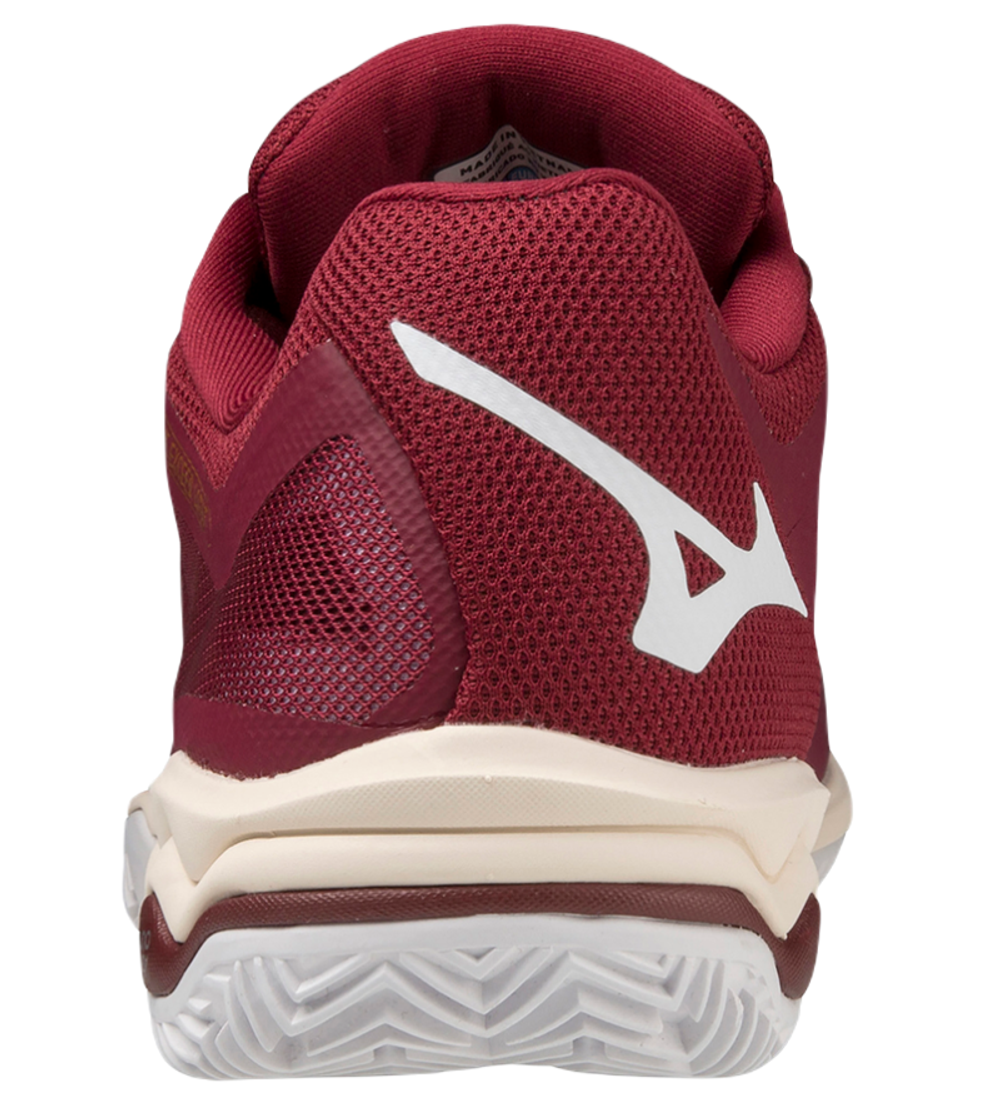 Женские теннисные кроссовки Mizuno Wave Exceed Light CC - cabernet/white/papyrus