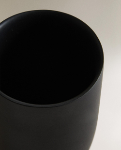 Zara Home стакан для ванной комнаты, пластик, чёрный