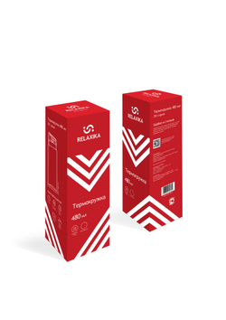 Термокружка Relaxika 701 (0,48 литра), красная