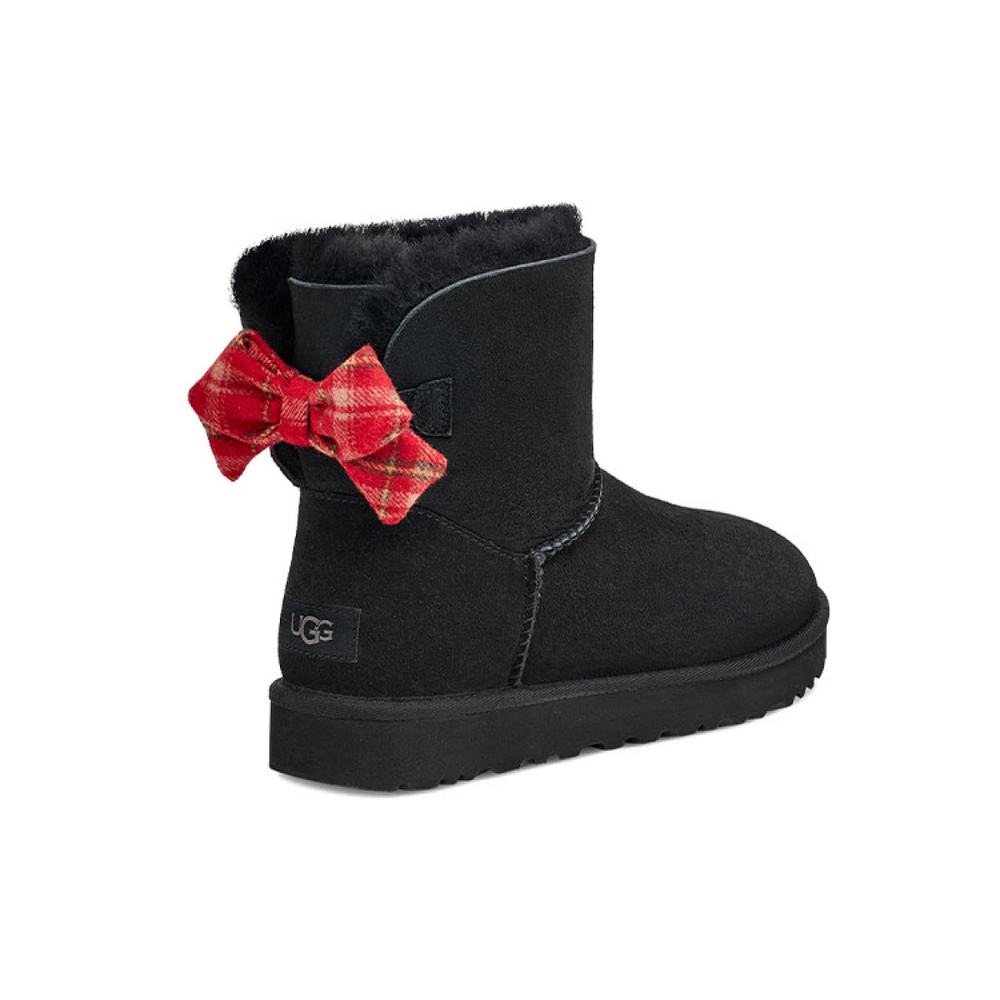 Сапоги UGG Bailey Bow Plaid Ribbon, 1119115-BLK