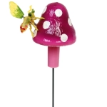 Фигура на спице «Пчёлка на грибочке» 60 см (фигура 10*11 см), микс