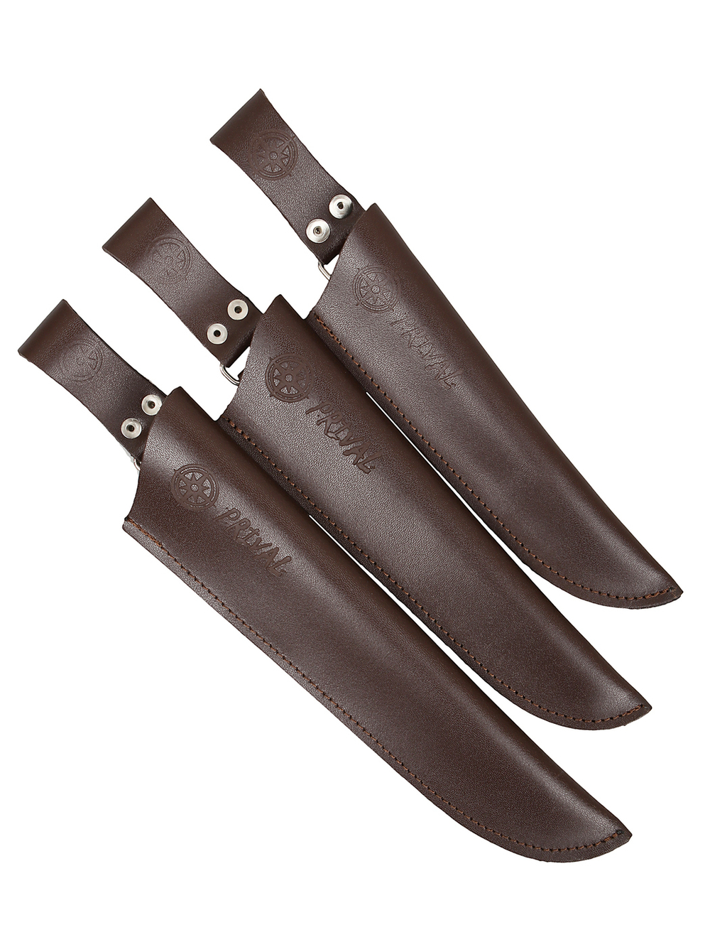 Ножны-чехол для ножа кожаный без гарды Prival Н1, для клинка  до 180х45мм