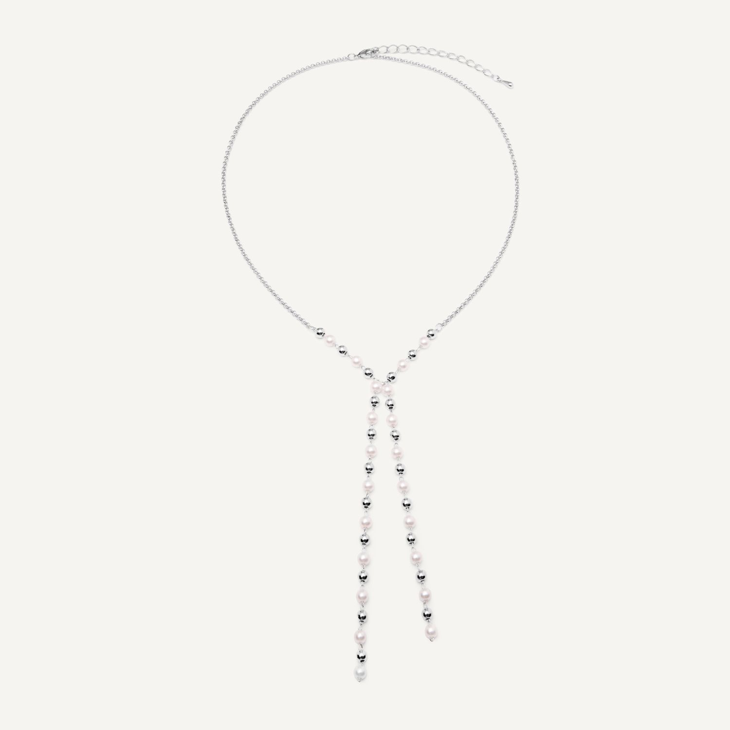 Колье Pearly Seed Necklace - Silver