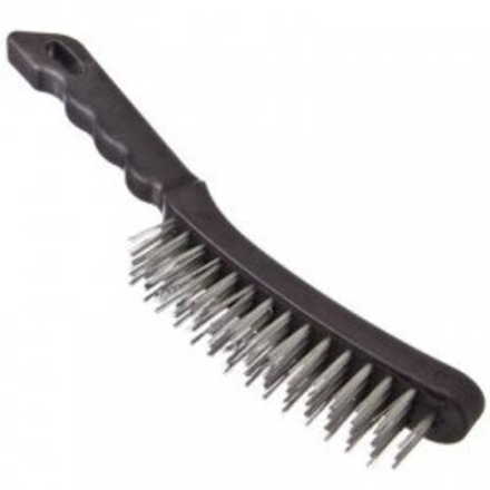 Щетка металлическая, пластиковый корпус, 6 рядов