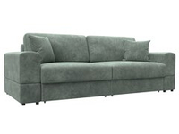 Диван прямой Лига-055 НПБ, BRUT 08 зеленый, Велюр, 130164