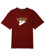 Футболка Q2ZA - "Клавиатура" (бордо)