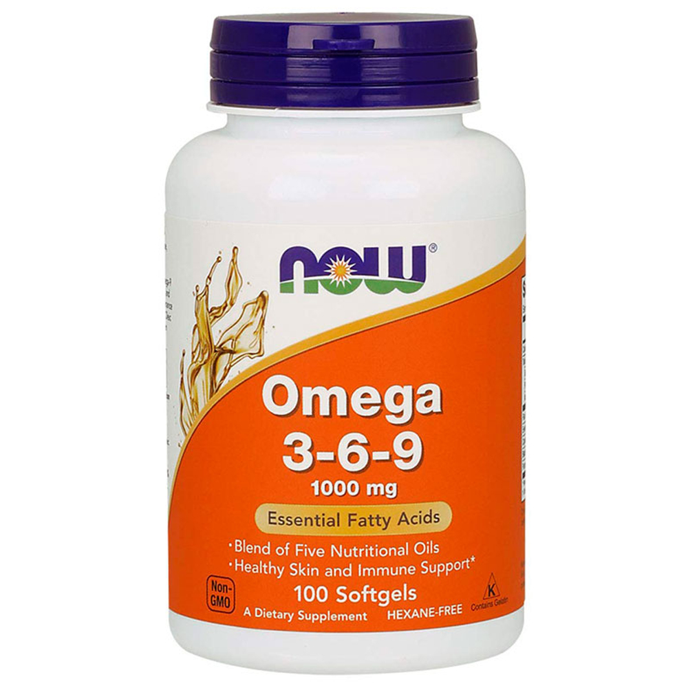 NOW Omega 3-6-9 1000 мг. (100 капс.)