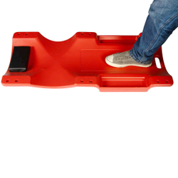 WDK-84068R Лежак ремонтный подкатной, пластиковый, красный