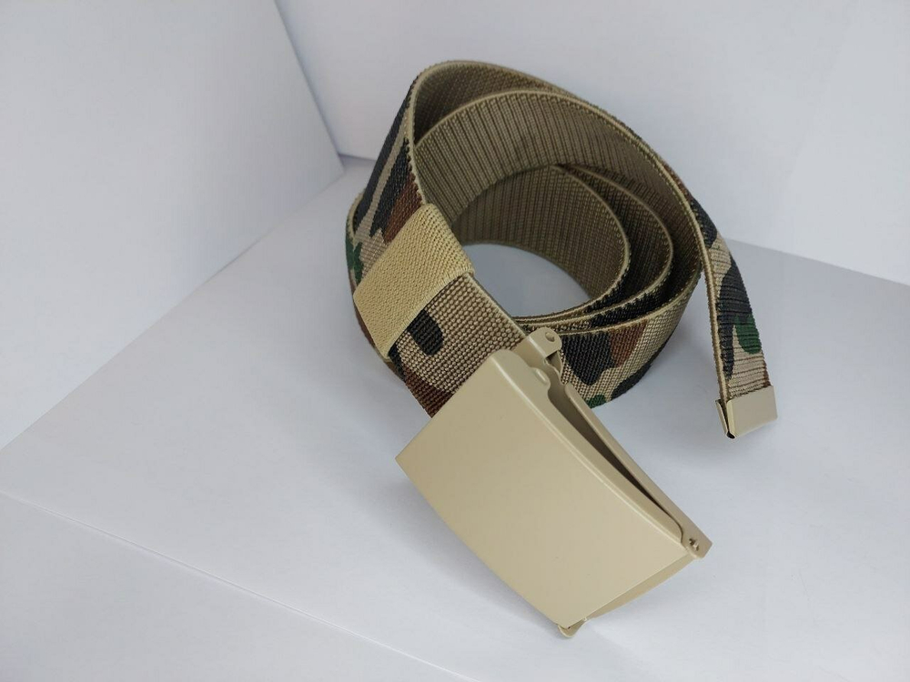 Ремень. Камуфляж светлый. Универсальный эластичный. Унисекс.