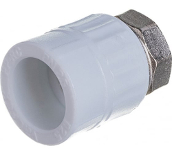 Муфта с накидной гайкой ППР 20 х 1/2" ВР VALFEX PP-R полипропиленовая белая