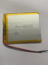 АКБ универсальная 357080p 3,7v Li-Pol 3000 mAh (3.5*70*80 mm)