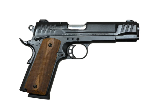 Охолощенный К1911 KURS, копия пистолета Кольт 1911 СХП под холостой патрон 10ТК