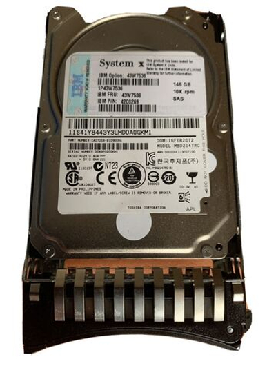 Жесткий диск IBM 146GB 2.5" 10K SAS 43W7538