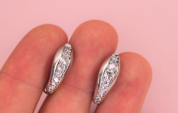 Швензы 17х16 мм стразы