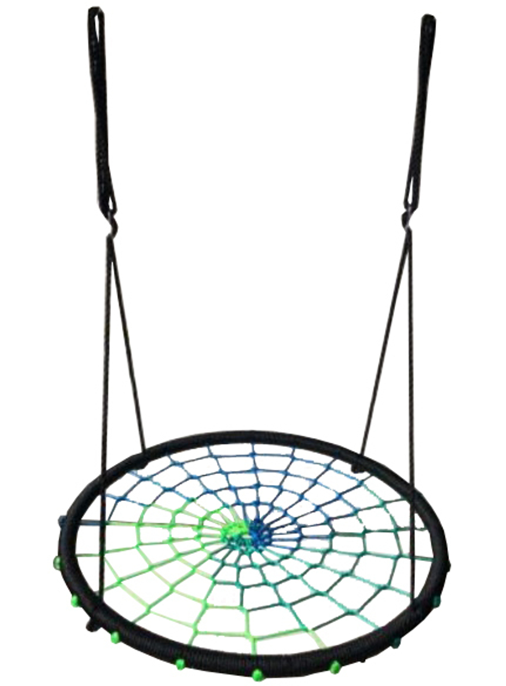 Синие и цветные качели гнездо 100 см диаметр