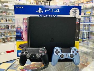 Sony Playstation 4 Slim 1TB CUH-2208B, С коробкой, S/N: 02274526101610616  (PS4, Б/У)