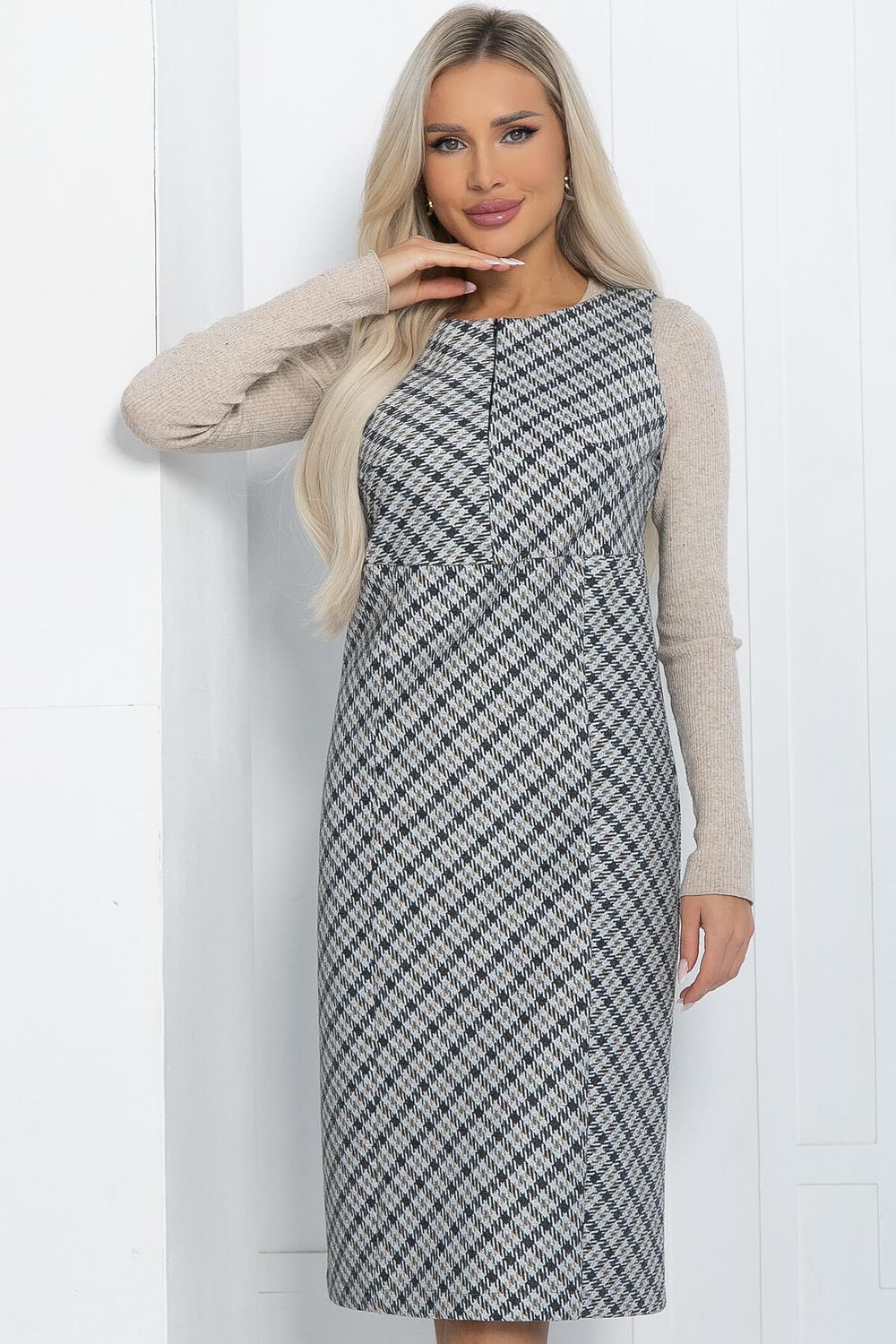 Сарафан Калатея (серый) П12205-25 LT Collection