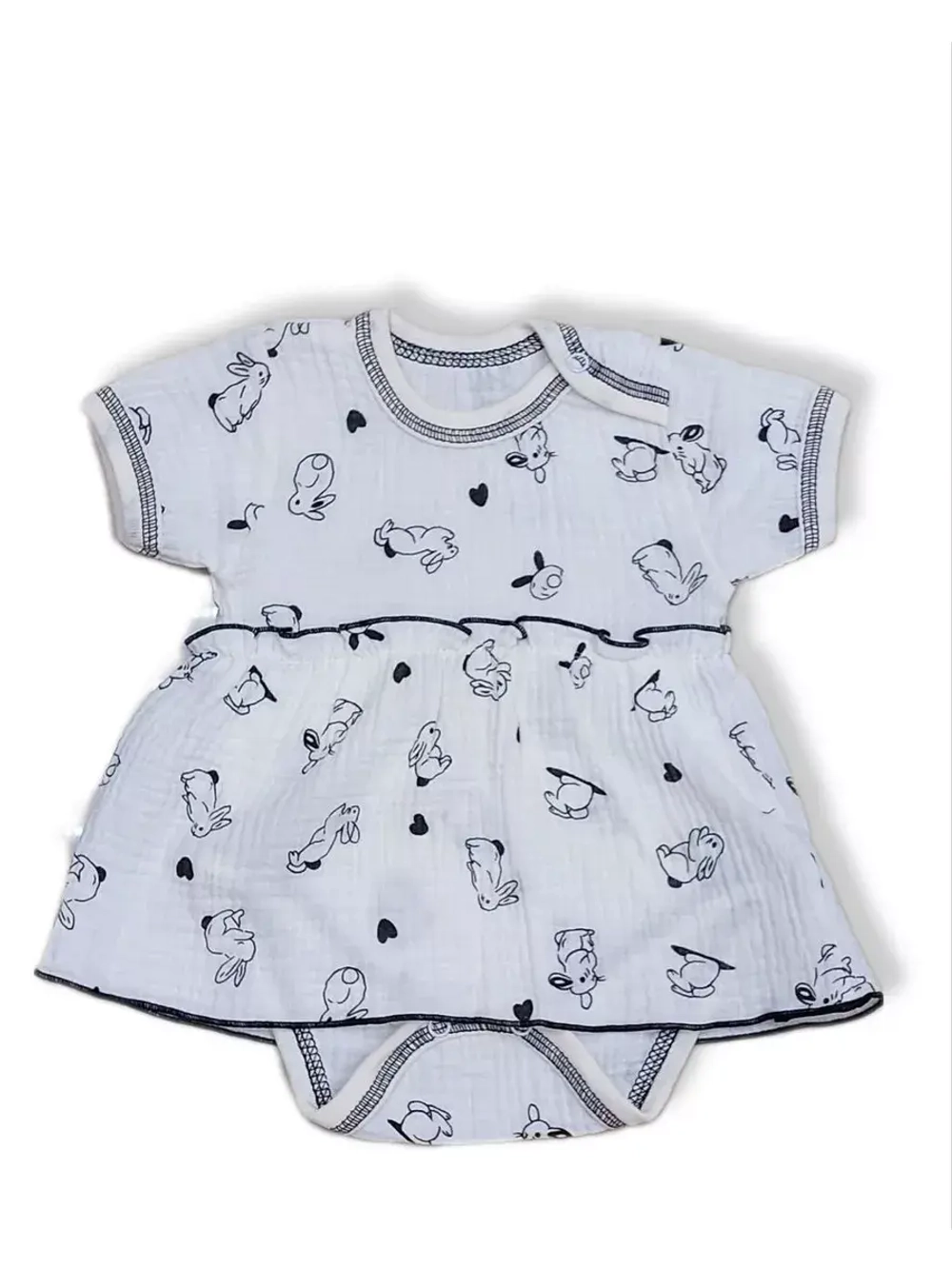 Платье-боди муслин для девочки .