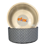 Миска "efox" для питомцев из нержавеющей стали, форма чаша