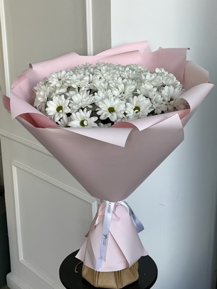 Моно букет из кустовой хризантемы