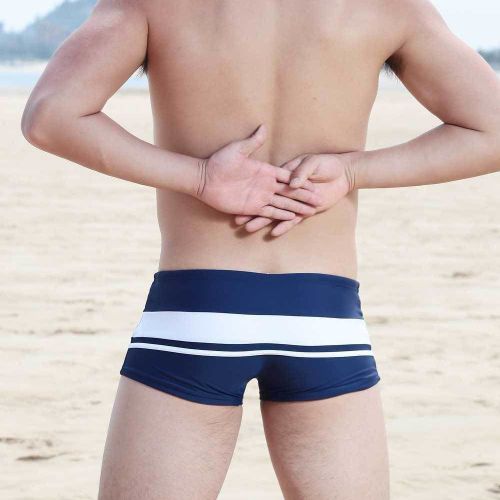 Мужские плавки синие с морским принтом