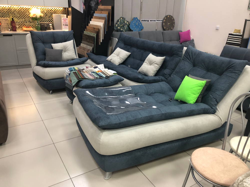 Акция!!!Набор диван+оттоманка+кресло+пуф