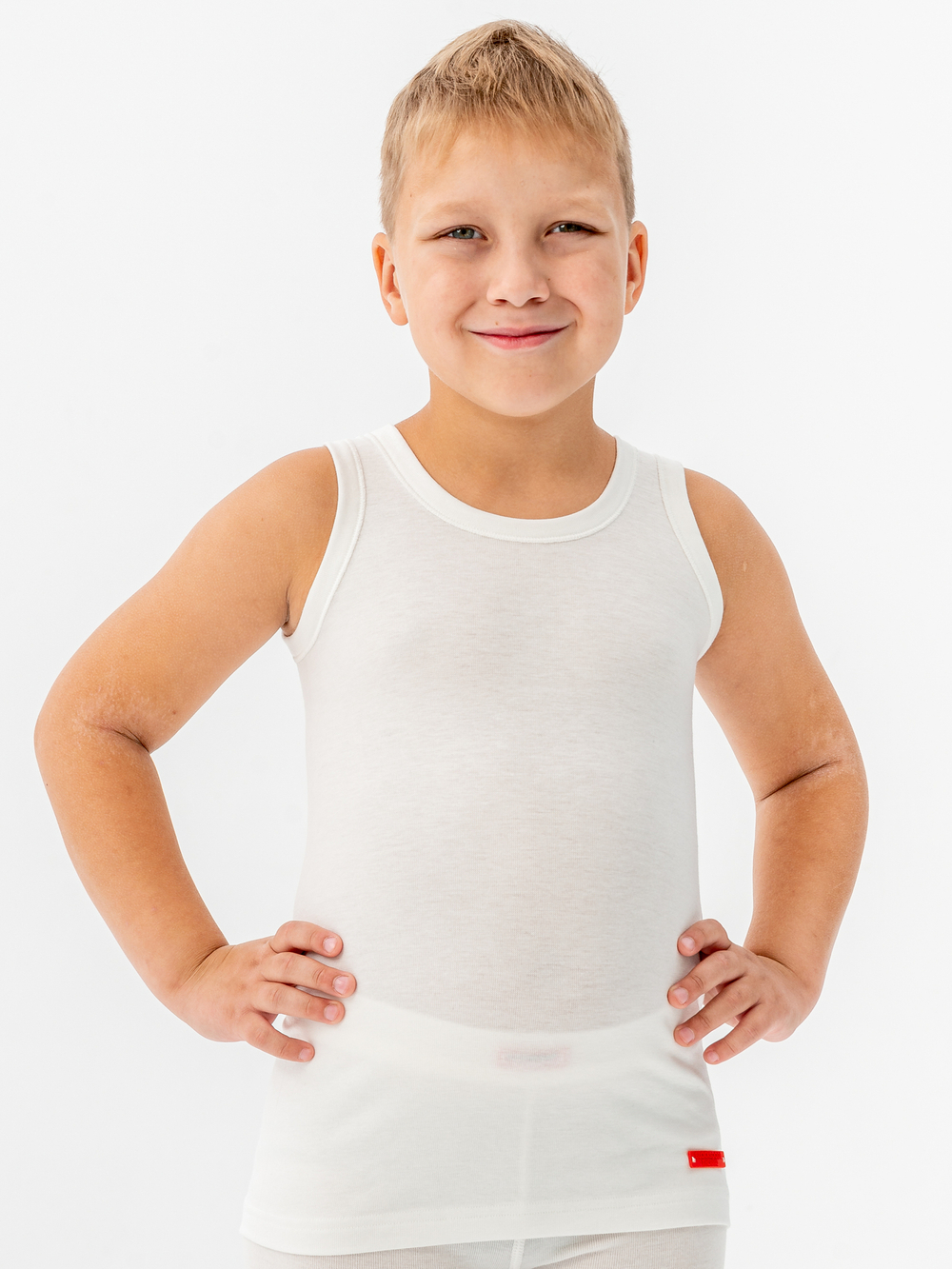 Майка детская термо унисекс белый