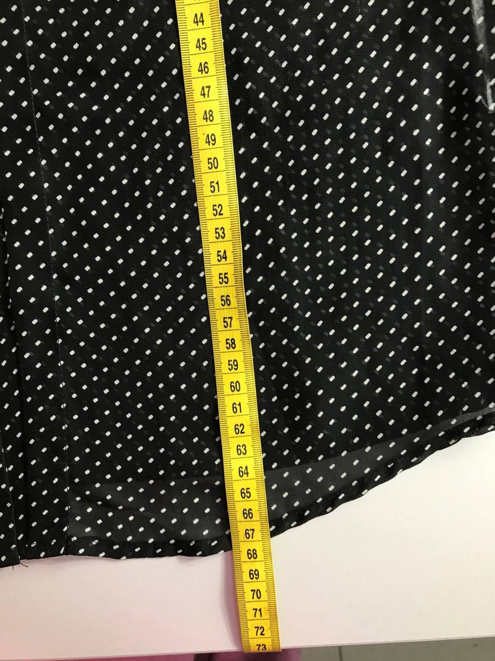 Блузка Ostin в горошек, маркировка XL, визуально 48/50 размер