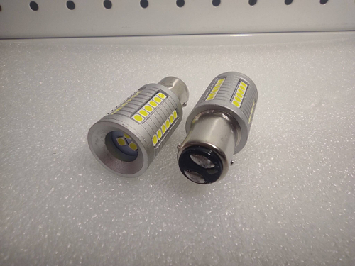 1157 - P21/5W - 45 диодов, два контакта / Автолампа светодиодная (2 шт.)