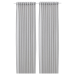 Комплект штор IKEA FJADERMOTT (ФЬЕДЕРМОТТ), Серый, 145х250 см, 2 шт