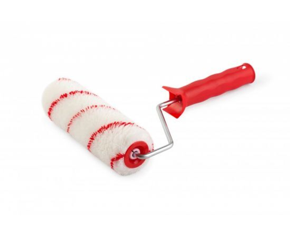 Валик малярный ЭКСПЕРТ красная нить (полиамид), 240 мм,ось 6 мм-D40 мм,ворс 12 мм (водные краски)