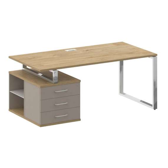 Шифт Стол руководителя с опорной тумбой, левый SK.SRT-180 (L)  1800*904*753