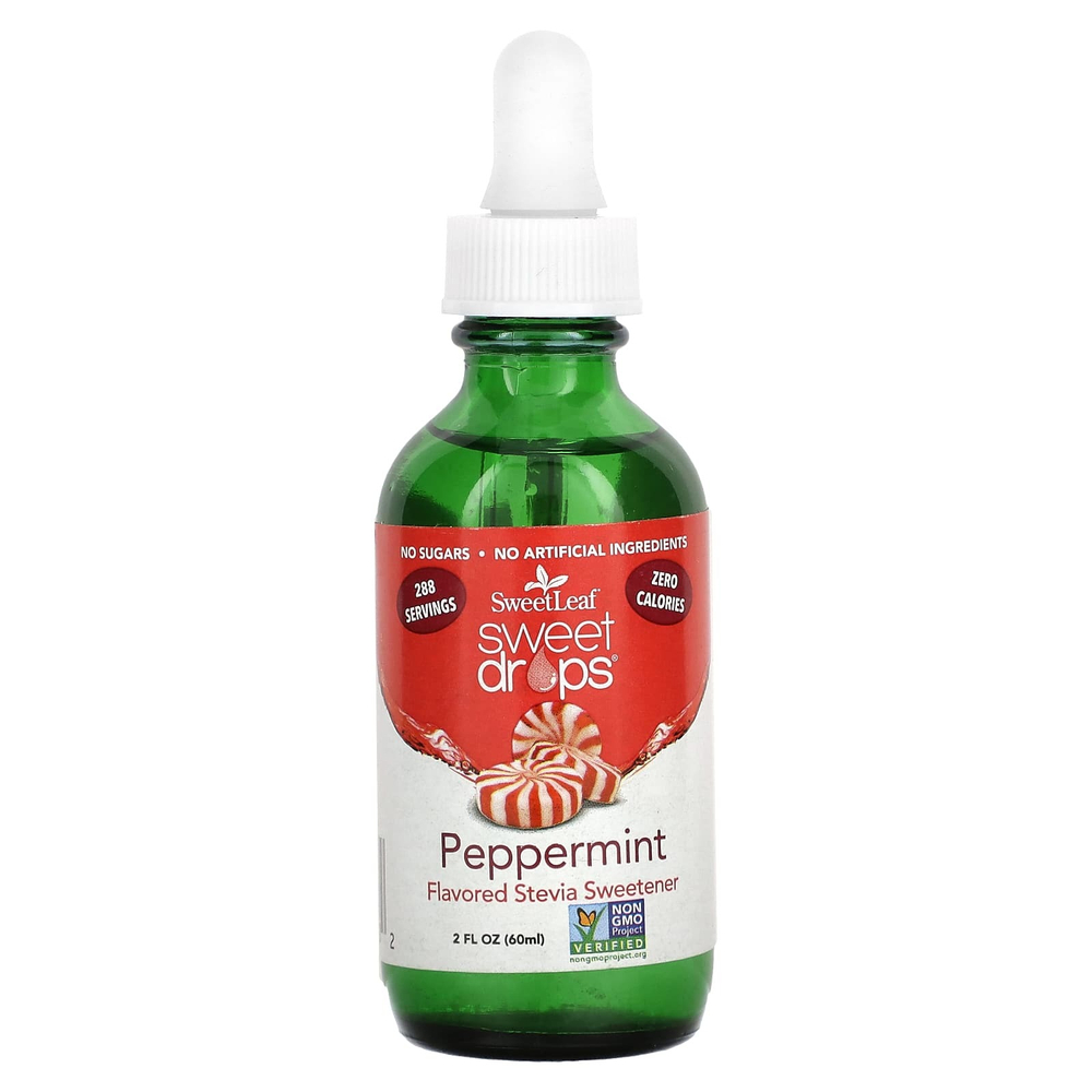 SweetLeaf Stevia, Sweet Drops, перечная мята, 60 мл (2 жидк. Унции)