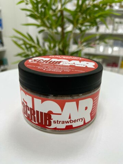 SAVONRY Скраб для тела сахарный клубника , 300г /на масле ши с натуральными экстрактами