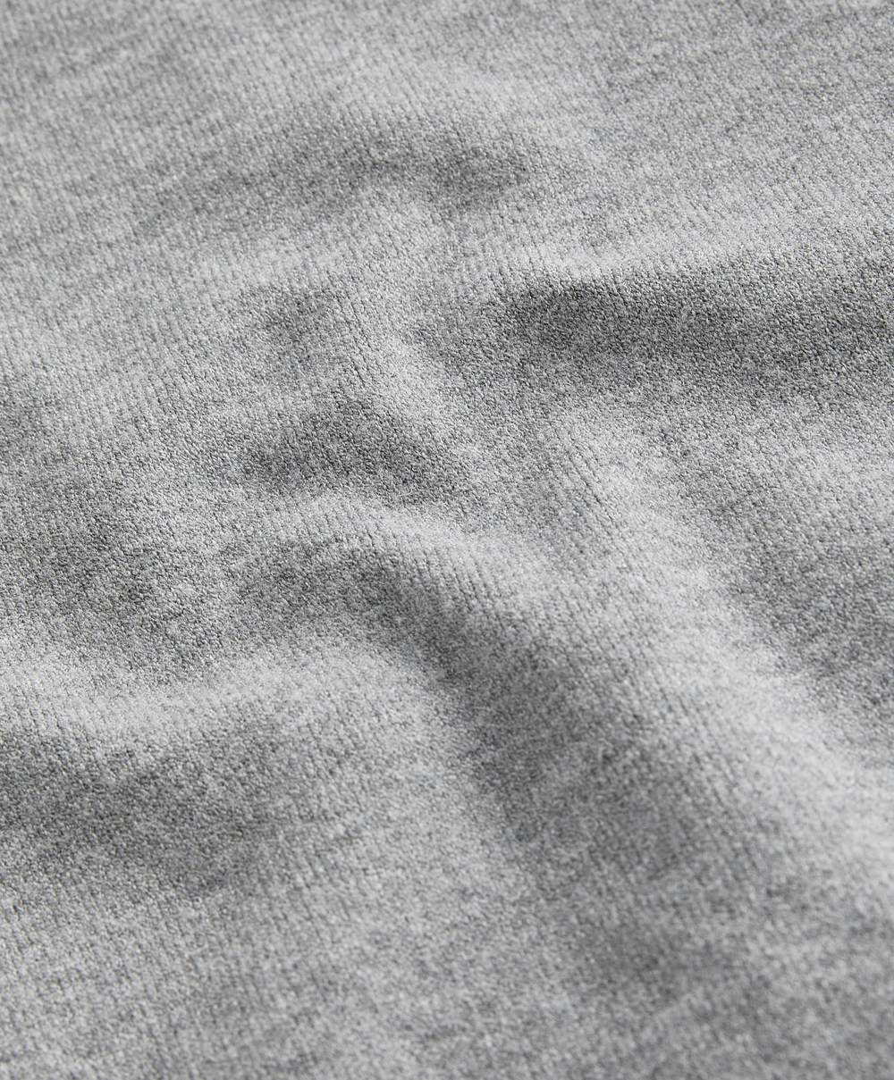 Oysho Трикотажная куртка с высоким воротом и карманами, серый