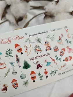 Lucky Rose Слайдеры наклейки для длинных ногтей 176