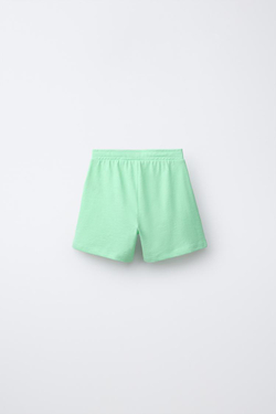 ZARA ОДНОТОННАЯ ПИЖАМА С КАРМАНОМ, ЗЕЛЕНЫЙ