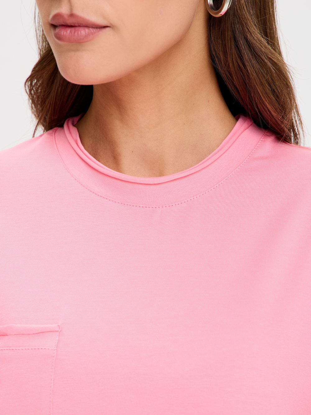 Домашнее платье из трикотажа с карманом