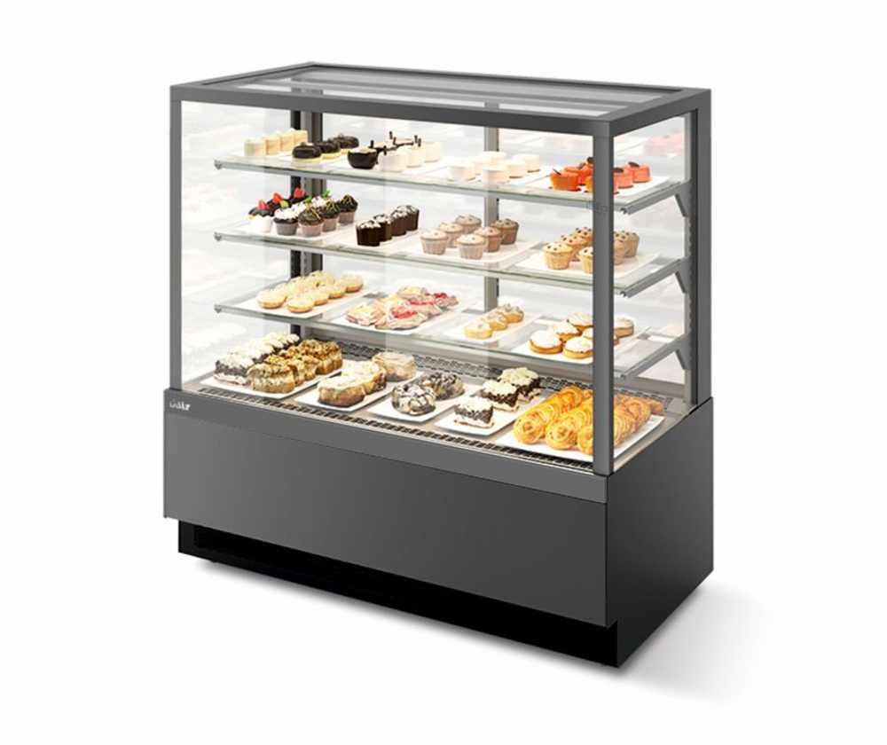 Витрина Кондитерская Vete kub 130, Антрацит/Крашенная деталировка T7016M.VG033.B7016M