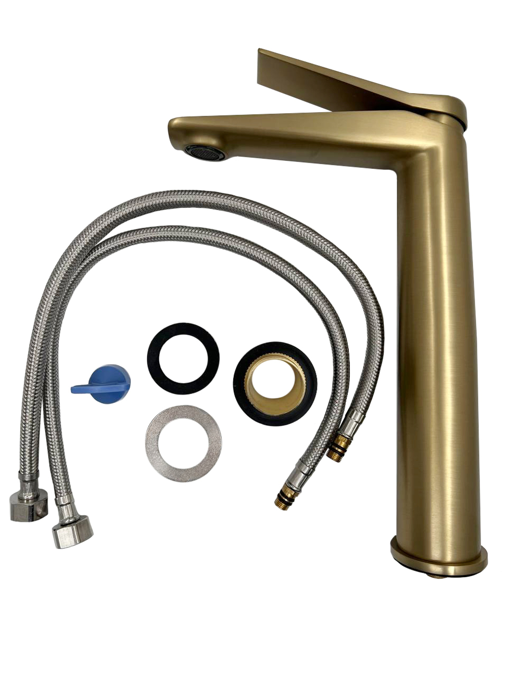 Смеситель ESKO "Changhai Gold" для раковины, высокий, арт. CHA25Gold
