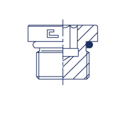 Заглушка VH (Ш) UNF 3/4 (o-ring)